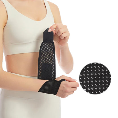 2 stks Verstelbare Polsband Sport Polssteun Brace Zwart Gewichtheffen Polsband Voor Mannen & Vrouwen Badminton Tennis Gym