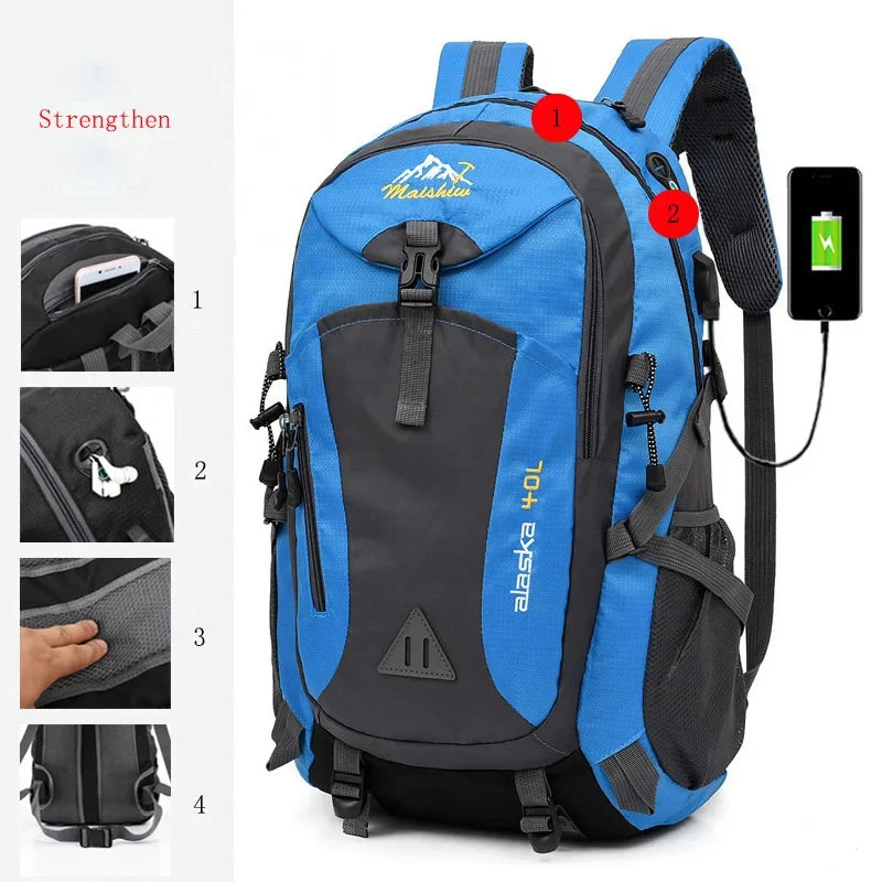 Anti-diefstal Bergbeklimmen Waterdichte Rugzak Heren Rijden Sporttassen Outdoor Camping Reisrugzakken Klimmen Wandeltas Voor Heren