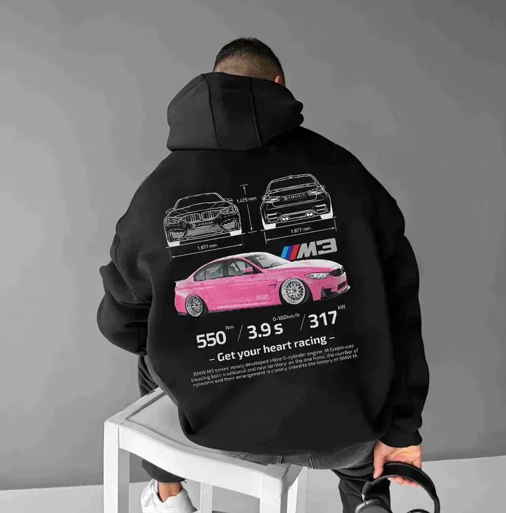 De Oversized Racing Hoodie - Visconte