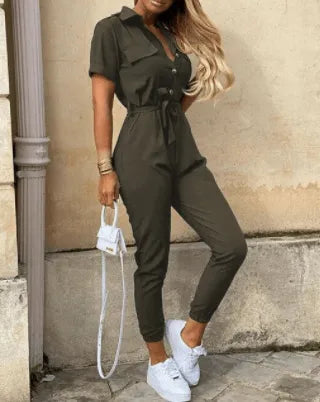 Johanna - Button Down Jumpsuit - Visconte