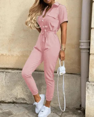 Johanna - Button Down Jumpsuit - Visconte