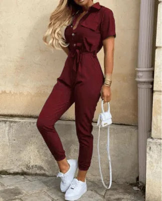 Johanna - Button Down Jumpsuit - Visconte