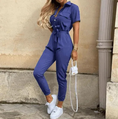 Johanna - Button Down Jumpsuit - Visconte