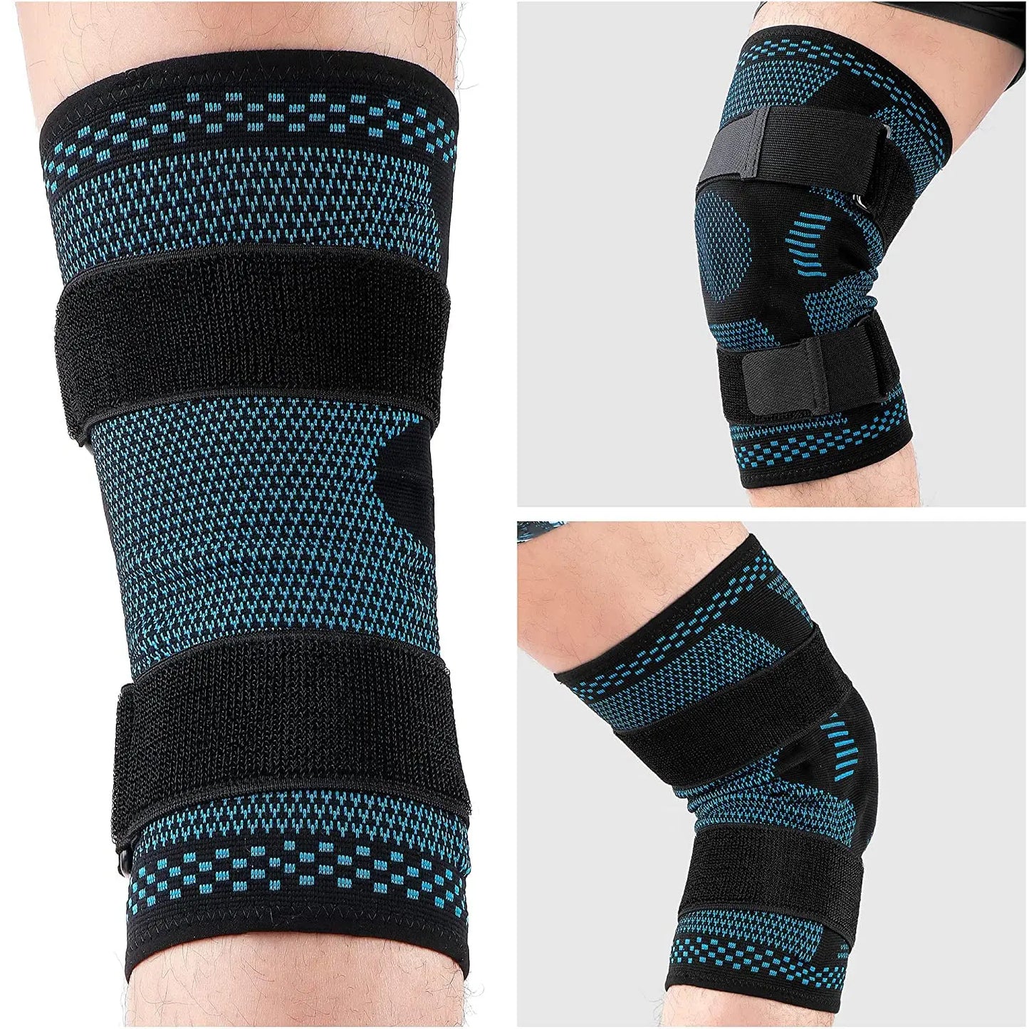 1PCS Kniebrace Ondersteuning Compressie Mouw met Zijstabilisatoren en Patella Gel voor Kniepijn Meniscus Scheur ACL Letsel herstel