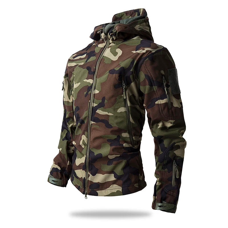 Lurker Shark Skin Soft Shell Tactische Jas Mannen Waterdichte Fleece Kapmantel Jacht Kleding Herfst Nieuwe Outdoor Camouflage Jas