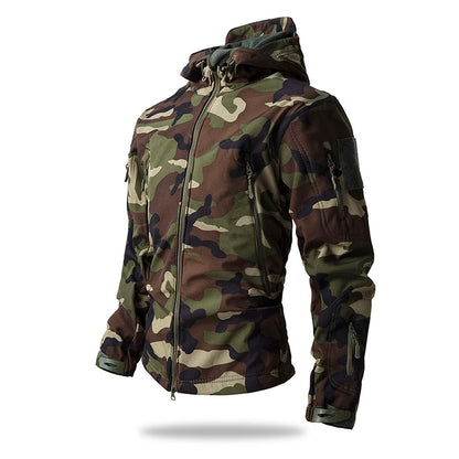 Lurker Shark Skin Soft Shell Tactische Jas Mannen Waterdichte Fleece Kapmantel Jacht Kleding Herfst Nieuwe Outdoor Camouflage Jas