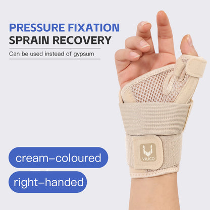 Flexibele pols- en duimbrace voor tendinitis, artritis, ademende duimbeschermer, geschikt voor rechter- en linkerhand