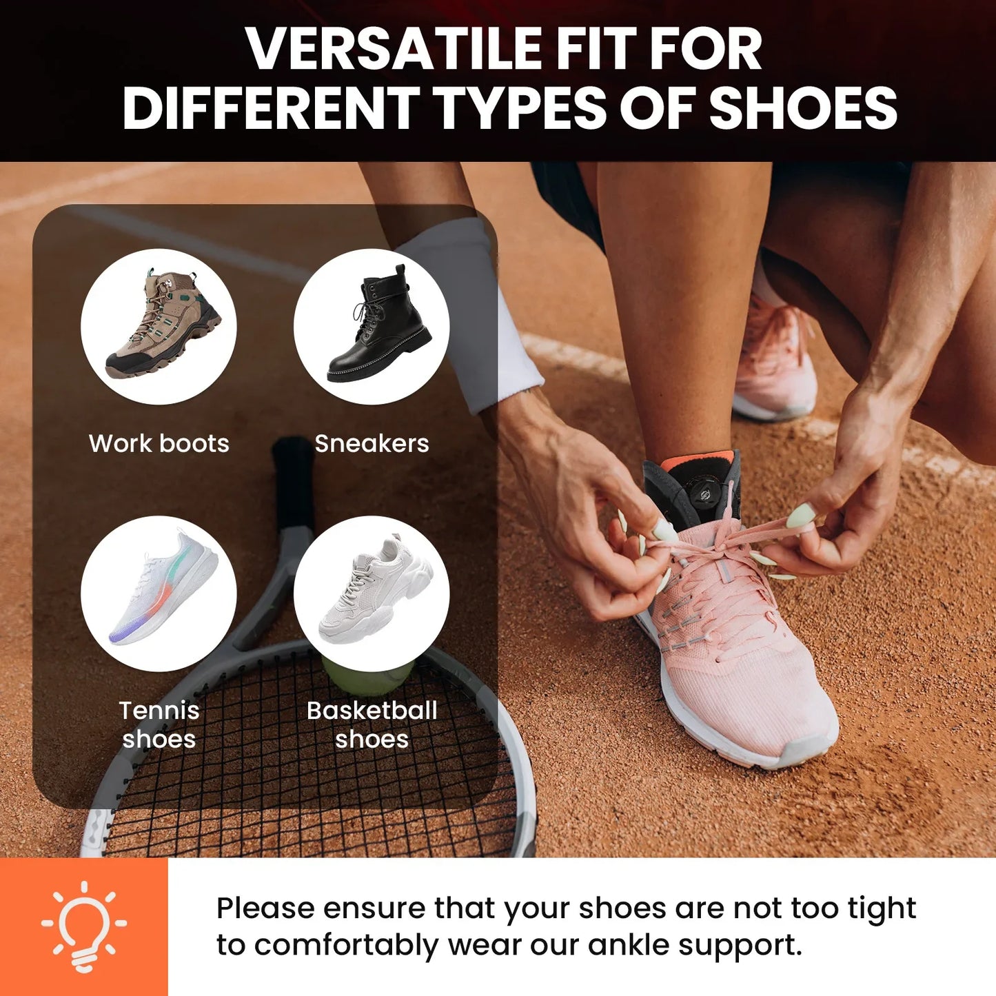 Unisex enkelorthese met elastische voetstabilisator en beschermende draaibare enkelband voor blessureherstel enkelbrace ondersteuning