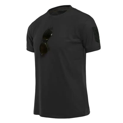 Mannen Zomer Sneldrogend Ademend Elastisch Militaire Tactische Shirts Pullerover Wandelen Camping Tops Klimmen Tees Sport Gym T-shirt