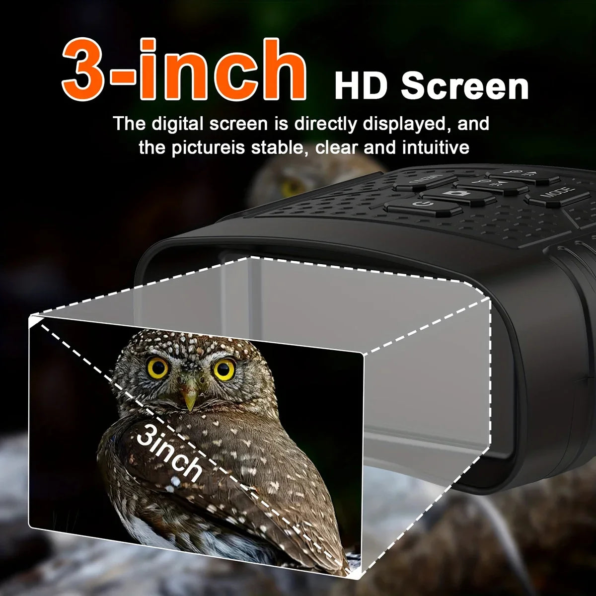 3 ''Scherm 2.5K Nachtzicht Verrekijker 6X Digitale Zoom Met Tactisch Licht 2000mAh Infrarood Nachtkijker voor Camping