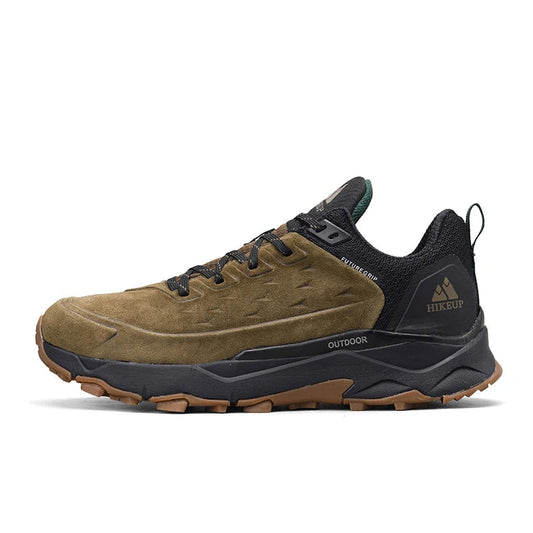 HIKEUP Wandelschoenen voor heren Buitensporten Kamperen Jagen Wandelschoen Suède Echt leer Ademende sneaker Antislip