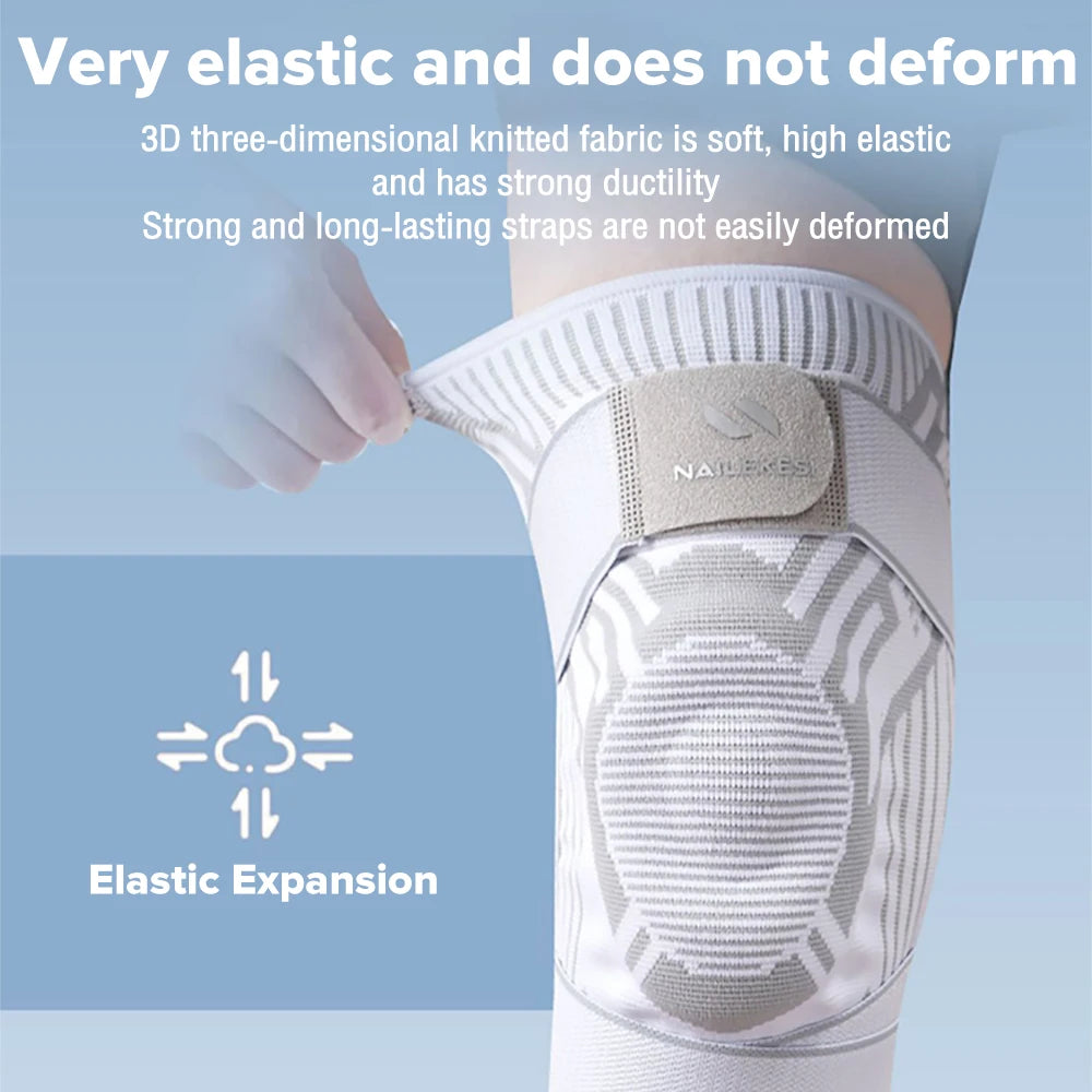 1 Pc Knie Ondersteuning Bretels Band Elastische Sport Bandage Compressie Protector Pad Verlicht Gym Fitness Kniebeschermers Verwondingen Volleybal