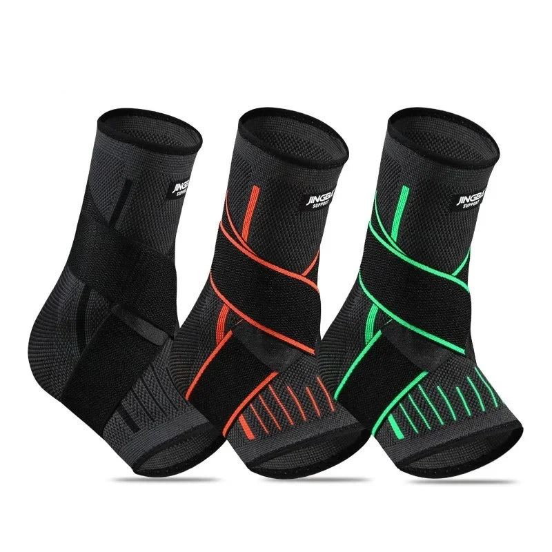 Verstelbare elastische enkelbrace compressieband voetondersteuning stabilisator voor plantaire fasciitis achillespeesontsteking sportkous