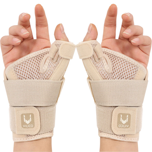 Flexibele pols- en duimbrace voor tendinitis, artritis, ademende duimbeschermer, geschikt voor rechter- en linkerhand