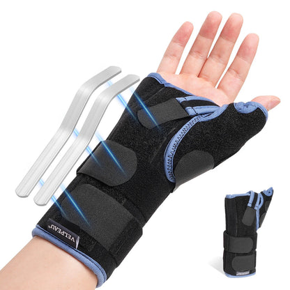 VELPEAU Polsspalk Medisch voor pijn in carpale tunnels, tendinitis en artritis, polsbrace met verstelbare duimsteun
