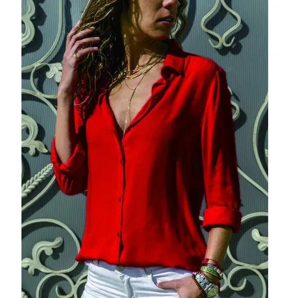 Stijlvolle Dames Blouse met Lange Mouwen - Visconte