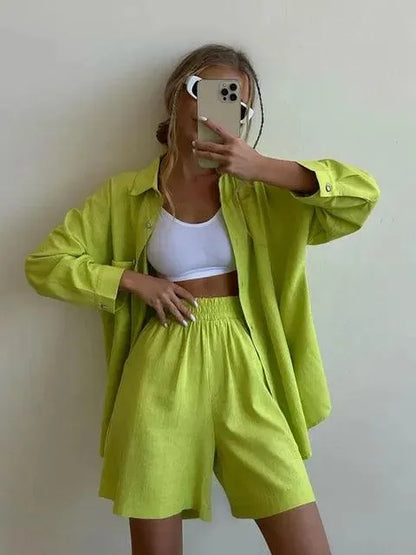 Dames Set met Blouse en Broek - Visconte