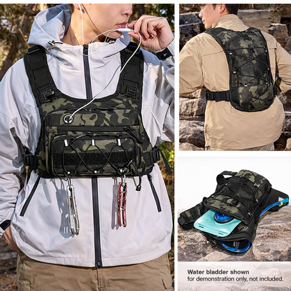 Running Chest Pack Hydratatievest voor fietsen Wandelen Fietsrace Marathontas Heren Dames Sport Tactisch zakje Campingrugzak