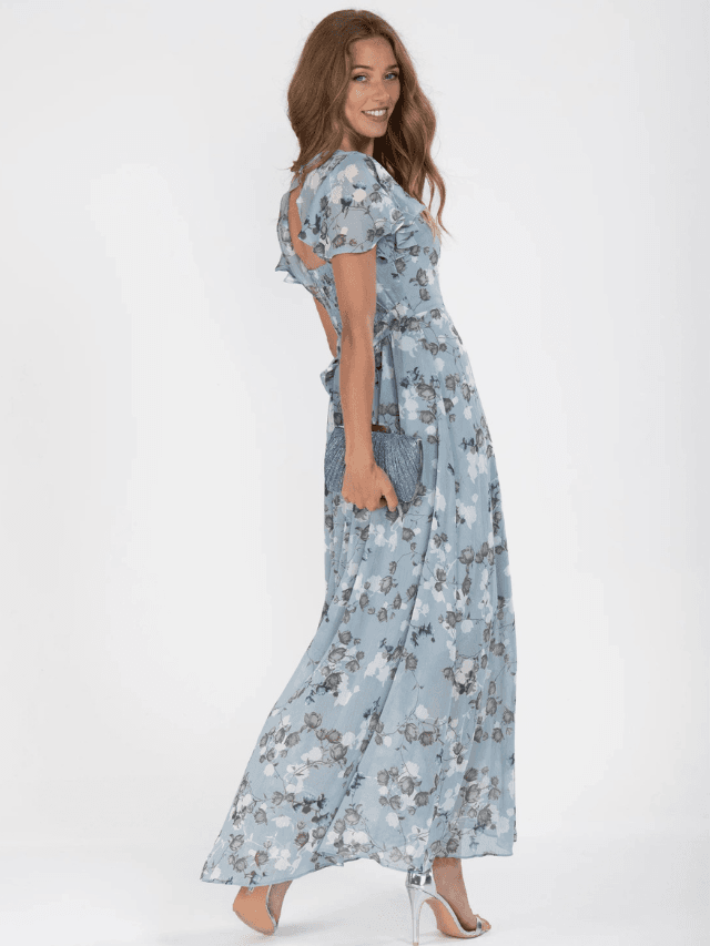 Bloemenprint Maxi-Jurk voor Dames - Visconte