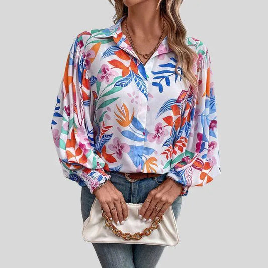 Vrolijke Dames Blouse met Print - Visconte