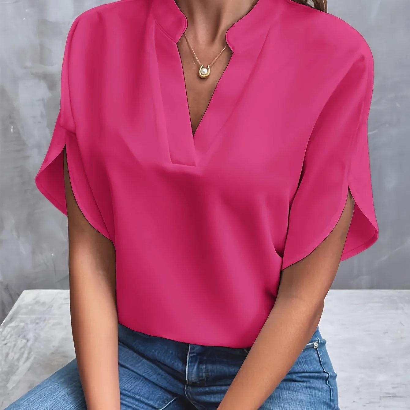 Sabrina - Elegante Lichte Blouse Voor Vrouwen - Visconte