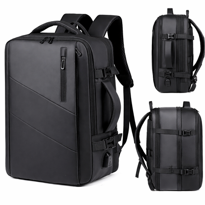 Reisrugzak Heren Zakelijke rugzak School uitbreidbare USB-tas Multifunctionele computertas Waterdichte rugzak met grote capaciteit