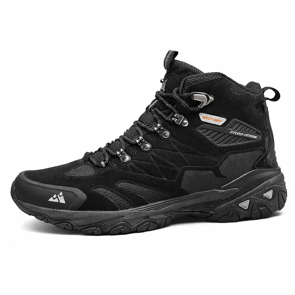 HIKEUP Winterlaars Heren Outdoor Wandelschoenen Suède Hoge Trekking Heren Schoenen Regendicht Tactische Combat Militaire Laarzen