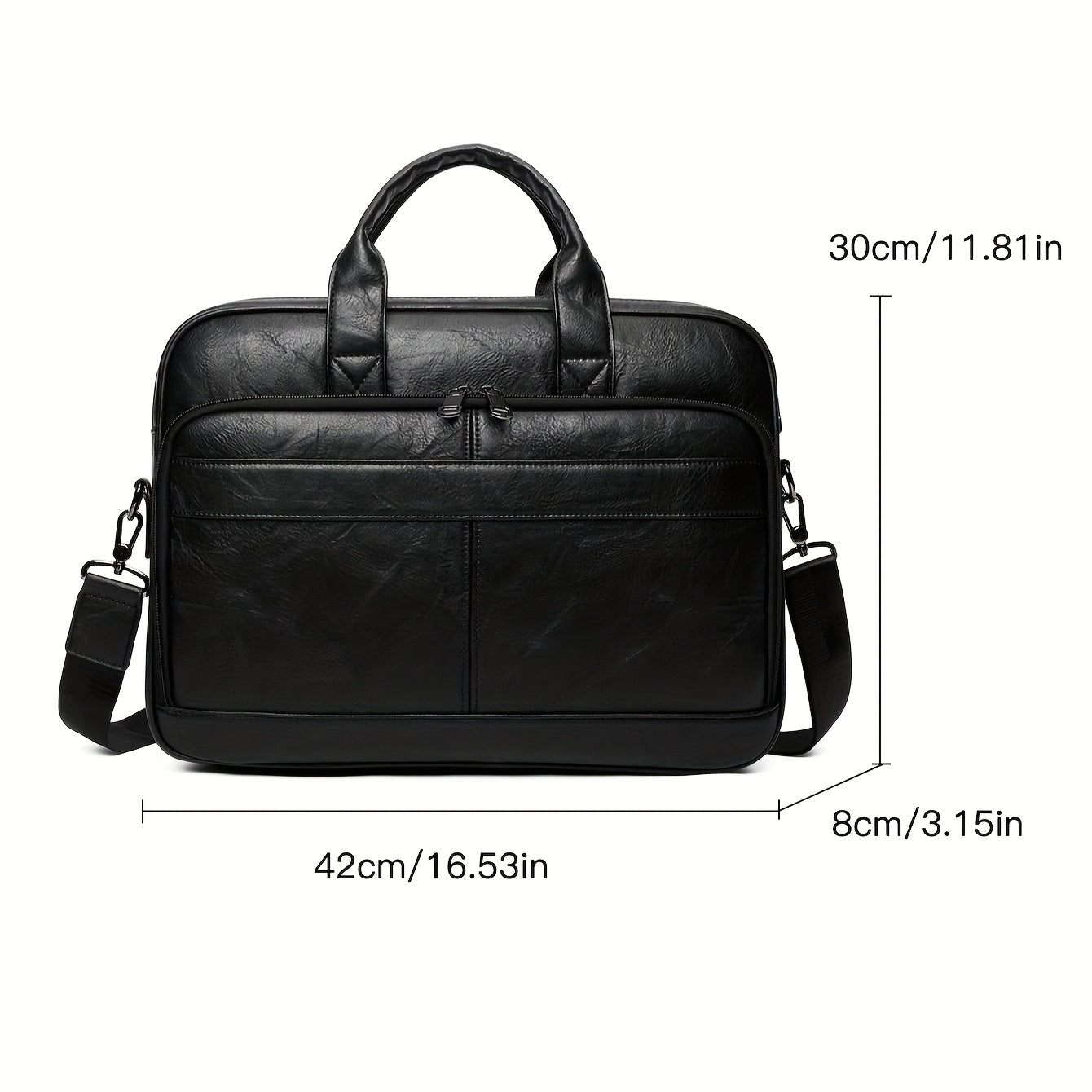 Men's  Classic High-capacity Business Briefcase, 39.62cm Laptop Bag, Big Single Shoulder Strap Handbag Tote Bag for Father's Day Gift, Valentine's Day Gift