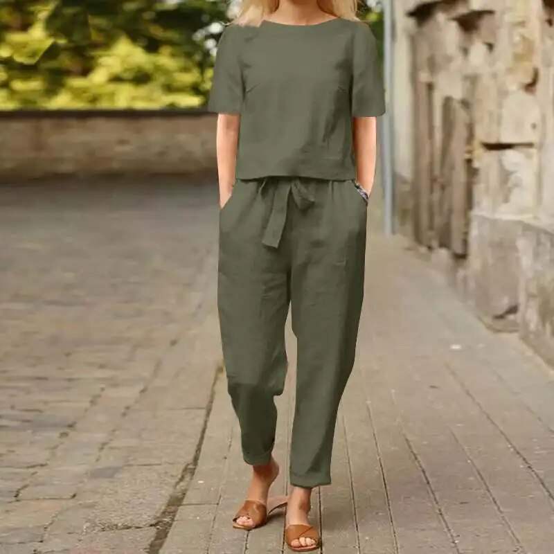 Lucia - Jumpsuit Dames - casual chique - stijvol - modern - Visconte