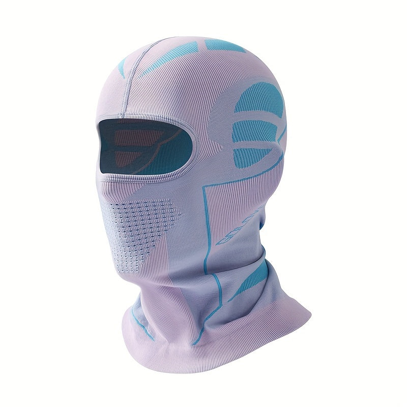A Unisex Warm Hat And Face Mask for Outdoor Skiing And Motorcycling in Autumn And Winter, Designed to Protect The Face And Neck from Wind And Cold, Featuring a Balaclava Style.