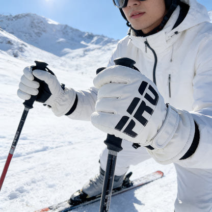 2pcs Per Set Men'S Skiing Gloves, Windproof, Warm, Anti-Slip Grip, Suitable for Snowboarding, Sledding, Ice Skating, Winter Outdoor Activities, Men'S Winter Clothing Additions, Men'S Snow Gear, Snow Equipment, Outdoor Winter Gloves