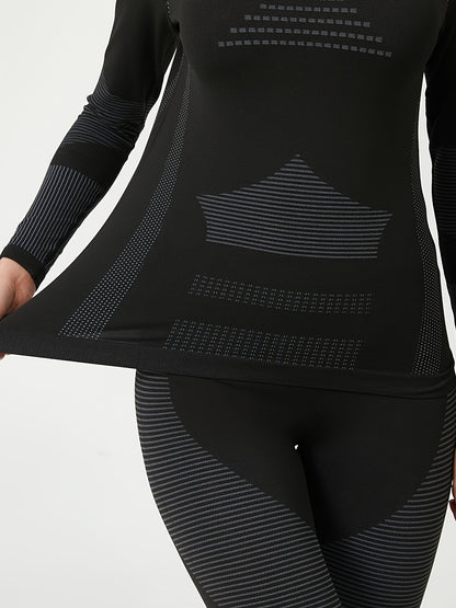 Thermo Base Layer Sæt Dame 219 | Varmt basislag til yoga og skiløb - perfekt til efterår og vinter - vigtigt