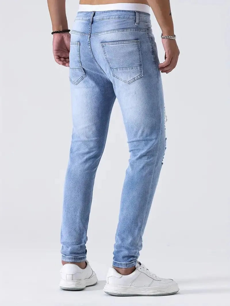 Maarten - Gescheurde Casual jeans voor heren - Visconte