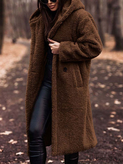 Teddy Coat - Teddy Coat Dam - Oversized passform - Fashionabla val för hösten