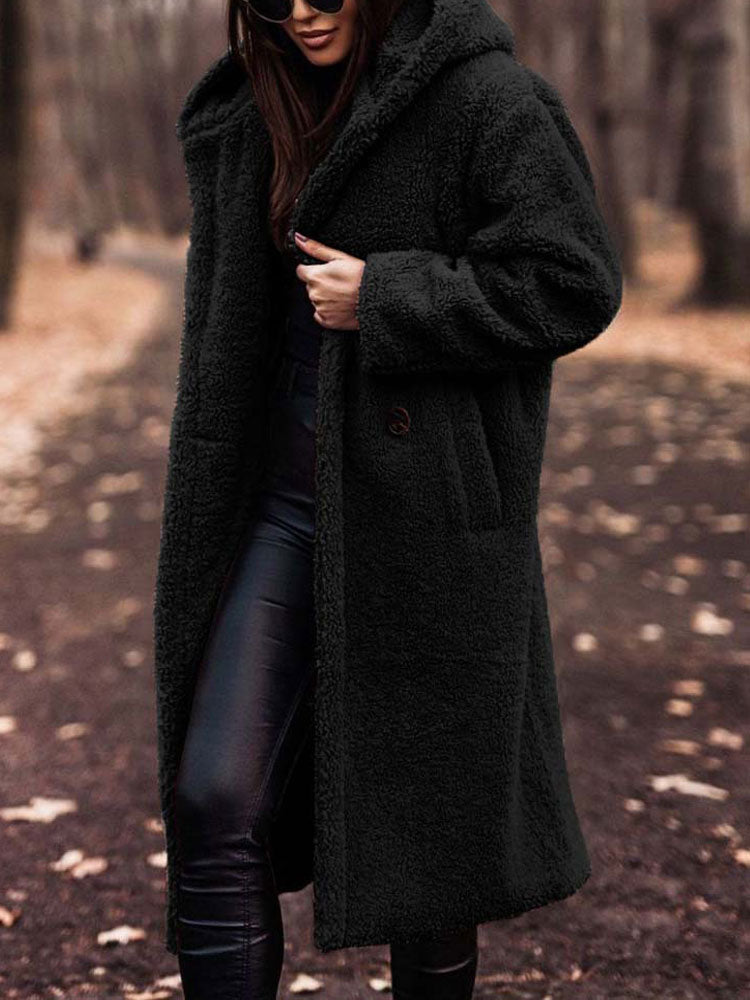 Teddy Coat - Teddy Coat Dam - Oversized passform - Fashionabla val för hösten