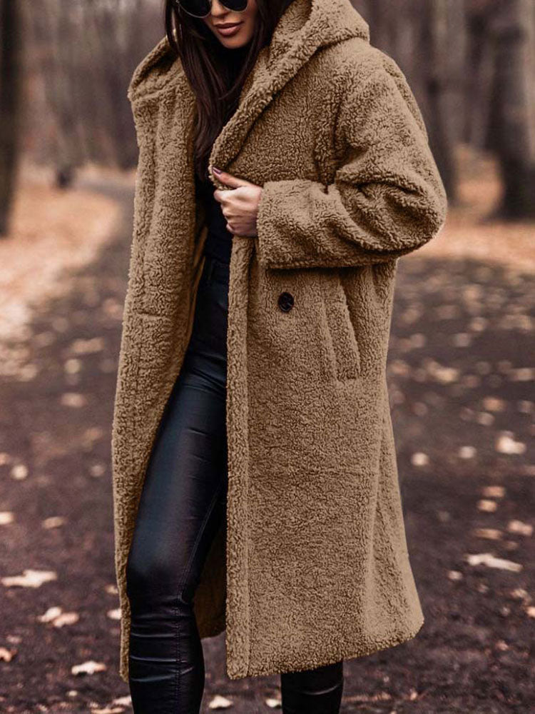 Teddy Coat - Teddy Coat Dam - Oversized passform - Fashionabla val för hösten