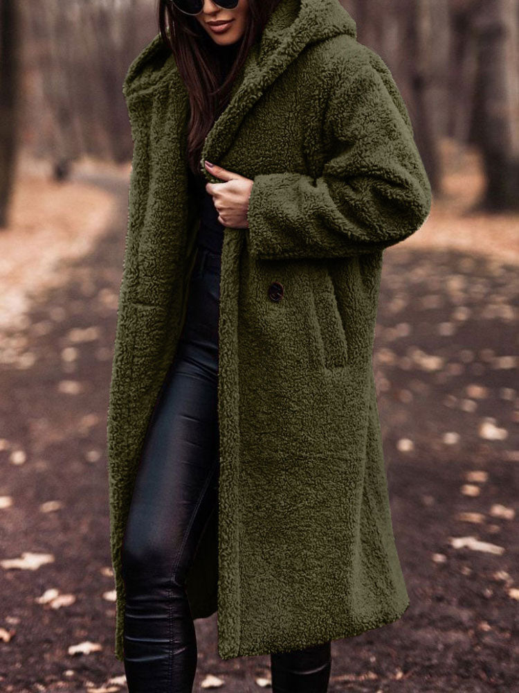 Teddy Coat - Teddy Coat Dam - Oversized passform - Fashionabla val för hösten