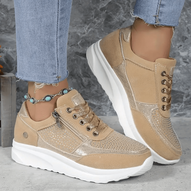 Modieuze Dames Sneakers met Ritssluiting - Visconte