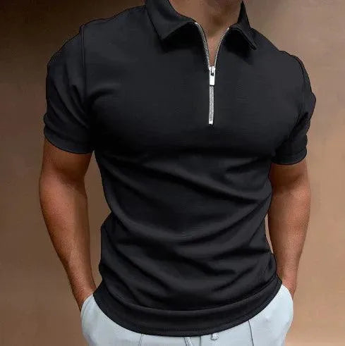 Zip Up Poloshirt Voor heren - Visconte