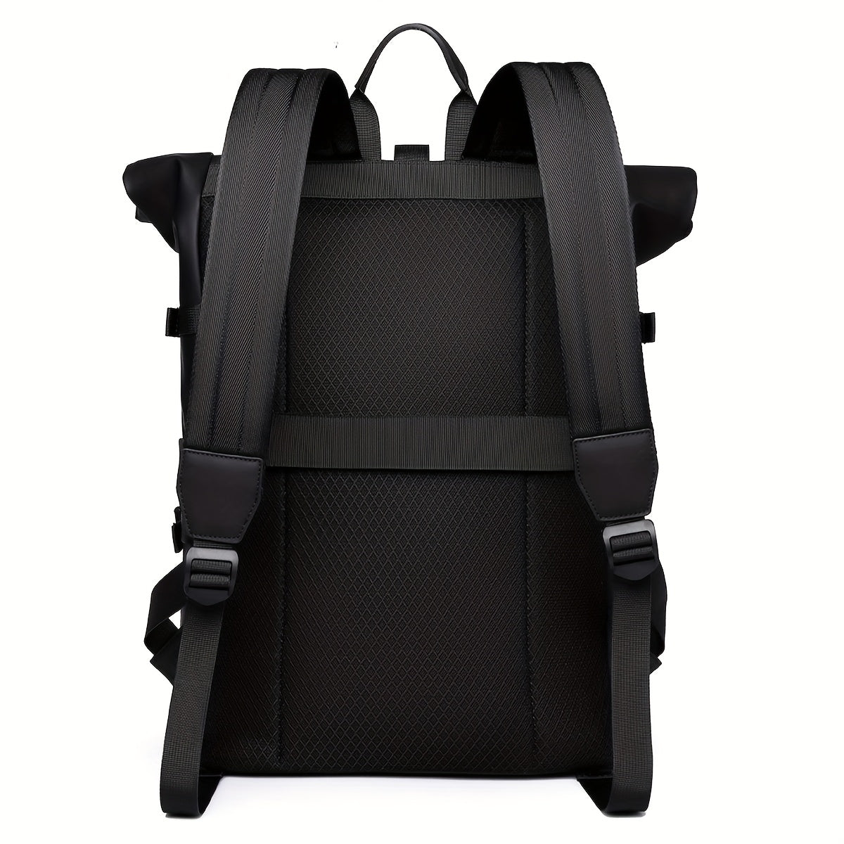 【Women's backpacks】Roll-top Backpack 2025 New Fashion Trend Large-capacity Travel Backpack Commuting Computer Bag Men