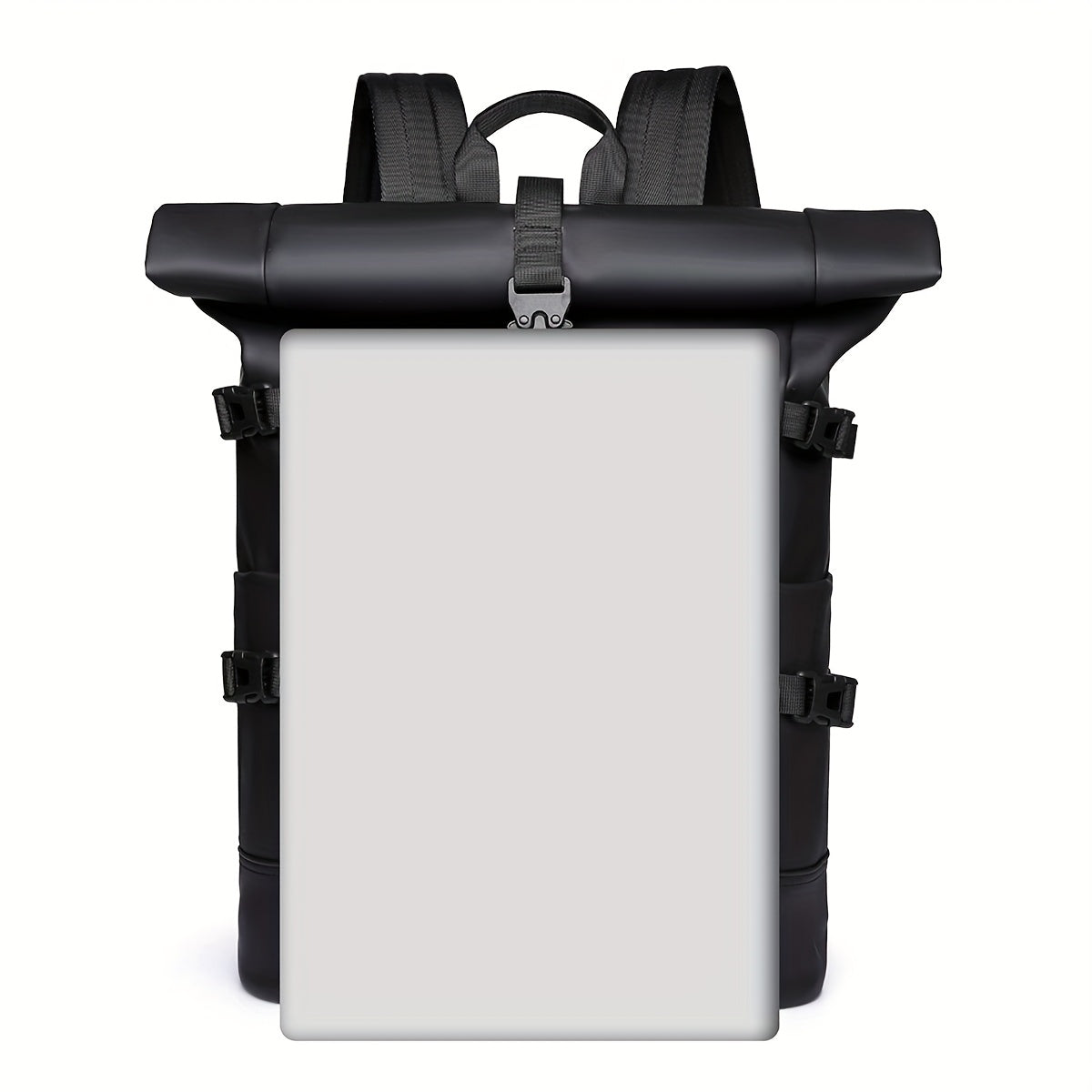 【Women's backpacks】Roll-top Backpack 2025 New Fashion Trend Large-capacity Travel Backpack Commuting Computer Bag Men