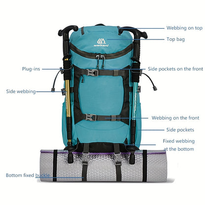 New Lightweight 2025 | Suitable for Outdoor Hiking, Camping, Mountaineering Equipment | Adjustable Shoulder Strap Backpack | Durable Zipper Closure | 30L | Large-Capacity Multi-Suspension Device | Couple'S Backpack Unisex
