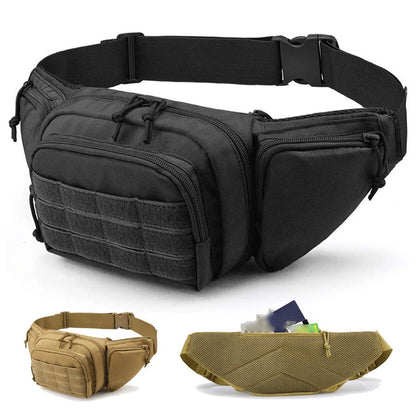 Men'S Tactical Waist Bag for Sports, Climbing, Camping, And Motorcycle Riding, Made of Nylon, Suitable for Tools And Everyday Use