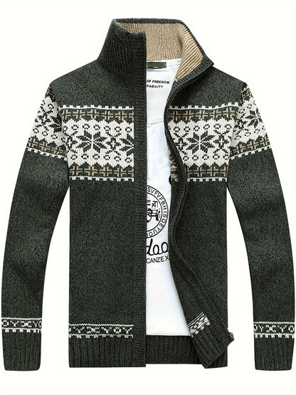 Casual Knit Cardigan Geometriskt mönster - Normal passform - Vintagio - VG 63 - Essential i flera färger
