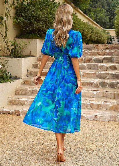 Elegante Maxi-jurk met V-hals - Visconte