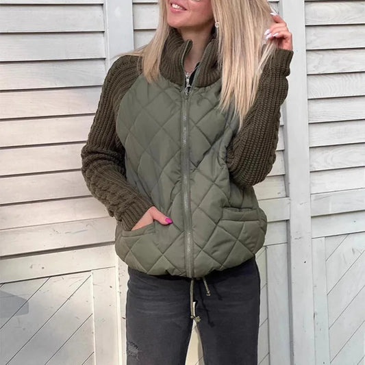 Tilda jacka dam | Modern design med fickor och dragkedja | Polyester | Svart, khaki, grå, blå, grön | S-2XL | Medium tjocklek
