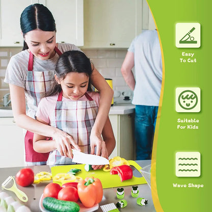 Mini Master Chef™ köksset för barn | Barnsäkra knivar och redskap i trä och plast | 13-delars och 6-delars set | Utvecklar finmotorik och kreativitet | Montessori-inspirerat leksaksset