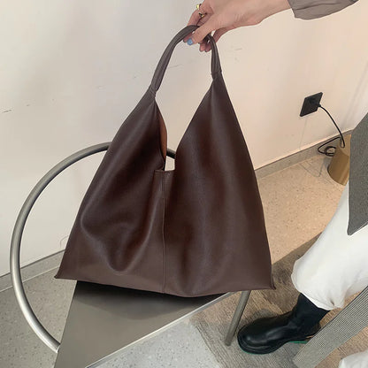 Livia - Soft Leather High-Capacity Tote Bag med stilren design