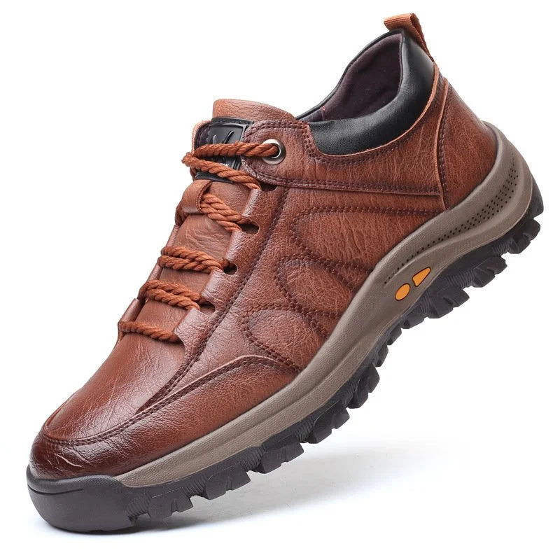 Orthopedische leren schoenen voor heren