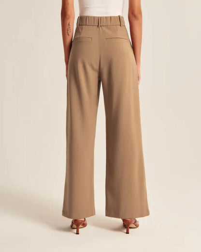 Selma - Elegant vida byxor med hög midja och stiliga detaljer